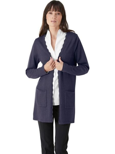 WITT WEIDEN Kardigan w kolorze granatowym rozmiar: 44. Niebieskie swetry WITT WEIDEN, bez wzorów, z wełny, bez ramiączek. Za 86.99 zł.