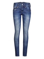 Herrlicher Dżinsy - Skinny fit - w kolorze niebieskim rozmiar: W25. Niebieskie jeansy Herrlicher, z aplikacjami, ze skóry. Za 114.71 zł.