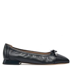 Baleriny Caprice. Niebieskie baleriny Caprice, bez wzorów, bez obcasa, bez zapięcia. Za 169.99 zł.