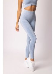 Spaio Legginsy sportowe "Melange" w kolorze błękitnym rozmiar: XS. Niebieskie legginsy Spaio, bez wzorów, z materiału, sportowe. Za 130.99 zł.