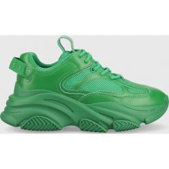 Miss Sixty sneakersy skórzane kolor zielony. Zielone buty sportowe lifestyle Miss Sixty, bez wzorów, sportowe, z okrągłym noskiem, bez zapięcia. Za 789.99 zł.