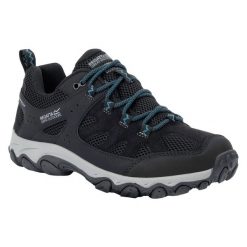 Damskie Buty Do Chodzenia Edgepoint IV Low. Czarne buty trekkingowe Regatta, bez wzorów, bez zapięcia, trekkingowe. Za 221.99 zł.