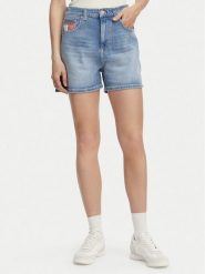 Tommy Jeans Szorty jeansowe Colour-Blocked Coin DW0DW22692 Niebieski jasny Regular Fit. Niebieskie szorty Tommy Jeans, bez wzorów, z bawełny. Za 329.99 zł.