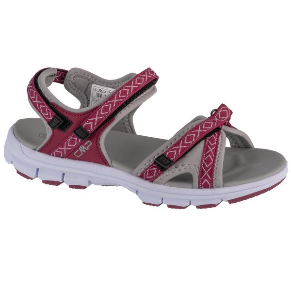 Sandały damskie, Almaak Hiking Sandal. Czerwone sandały CMP, bez wzorów, z gumy, sportowe, bez obcasa, bez zapięcia. Za 188.00 zł.