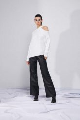 Medicine sweter damski kolor beżowy. Brązowe swetry MEDICINE, l, bez wzorów, ze splotem, bez ramiączek. Za 159.90 zł.
