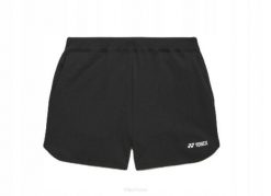 Spodenki tenisowe Yonex Practice. Czarne szorty sportowe YONEX, bez wzorów, z materiału, na fitness i siłownię. Za 279.99 zł.