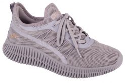 Buty do chodzenia damskie Skechers Bobs Geo-new Aesthetics. Fioletowe buty treningowe Skechers, bez wzorów, z materiału, bez zapięcia, trekkingowe. Za 229.99 zł.