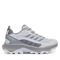 Trekkingi Merrell. Szare trekkingi Merrell, bez wzorów, bez zapięcia, trekkingowe. Za 399.99 zł.