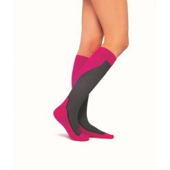 Skarpety kompresyjne do biegania dla dorosłych Jobst Sport CCL1 Podkolanówki. Czerwone skarpetki JOBST, bez wzorów. Za 189.99 zł.