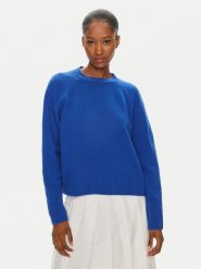 Weekend Max Mara Sweter Gabbia 2425366162 Granatowy Regular Fit. Niebieskie swetry Weekend Max Mara, xxl, bez wzorów, z wełny, bez ramiączek. Za 559.99 zł.
