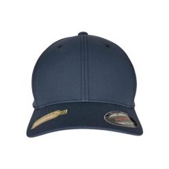Czapka Z Daszkiem Z Poliestru Z Recyklingu. Niebieskie czapki z daszkiem FLEXFIT, bez wzorów. Za 85.99 zł.