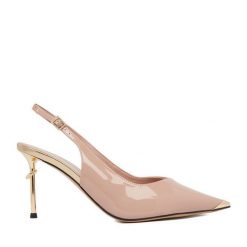 Szpilki Eva Minge. Brązowe szpilki Eva Minge, bez wzorów, bez obcasa, na szpilce, bez zapięcia. Za 449.99 zł.