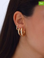 Nakkash Pozłacane kolczyki-kreole (3 szt.) rozmiar: onesize. Żółte kolczyki Nakkash, pozłacane. Za 87.61 zł.