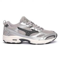 Buty do biegania damskie Mizuno D1GA245106. Szare buty do biegania Mizuno, bez wzorów, z materiału, bez zapięcia, do biegania. Za 464.75 zł.