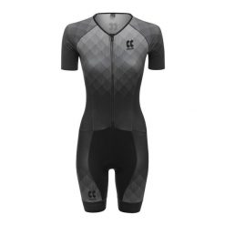 Damski strój triathlonowy Kalas TRI Perform Z1. Szare kombinezony KALAS, m, bez wzorów, z tkaniny, bez kołnierzyka, bez ramiączek. Za 1,045.65 zł.