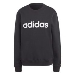 Bluza damska adidas Essentials Linear French Terry. Białe bluzy bez kaptura adidas, m, bez wzorów, bez kaptura. Za 194.99 zł.