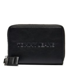Portfel Tommy Jeans. Czarne portfele Tommy Jeans, bez wzorów, z jeansu. Za 159.99 zł.