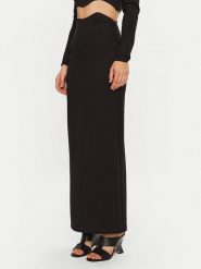 STAUD Spódnica ołówkowa Petunia R24P6128PT Czarny Slim Fit. Czarne spódnice STAUD, s, bez wzorów, z wiskozy, ołówkowe. Za 859.99 zł.