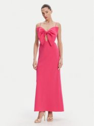BARDOT Sukienka wieczorowa Paula Bow 59621DB Różowy Regular Fit. Czerwone sukienki Bardot, bez wzorów, z syntetyku, wizytowe, bez kołnierzyka, bez ramiączek. Za 449.99 zł.