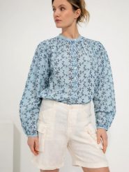 Josephine & Co Lniane bojówki w kolorze beżowym rozmiar: 38. Brązowe szorty Josephine & Co, bez wzorów, ze lnu. Za 114.17 zł.