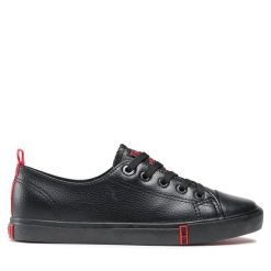 Trampki Big Star Shoes. Czarne trampki BIG STAR SHOES, bez wzorów, retro, bez zapięcia. Za 109.99 zł.