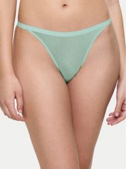 Triumph Stringi Signature Sheer 10216494 Zielony. Zielone stringi Triumph, bez wzorów, z syntetyku. Za 79.99 zł.