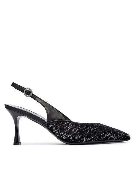 KARL LAGERFELD Szpilki Sienna KL32706A Czarny. Czarne szpilki KARL LAGERFELD, bez wzorów, z materiału, bez obcasa, na szpilce, bez zapięcia. Za 732.99 zł.