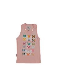 Peak Mountain Top w kolorze jasnoróżowym rozmiar: 110. Różowe topy Peak Mountain, bez wzorów, z bawełny, bez kołnierzyka, bez ramiączek. Za 21.99 zł.