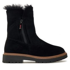 Botki Olang. Czarne botki Olang, bez wzorów, bez obcasa, na płaskiej podeszwie, bez zapięcia. Za 559.99 zł.