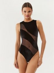 Undress Code Body Night Creature 417 Czarny Slim Fit. Czarne body i gorsety Undress Code, bez wzorów, z syntetyku, bez ramiączek. Za 339.99 zł.
