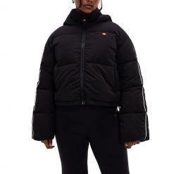 Kurtka ocieplana damska Ellesse Ksamil. Czarne kurtki Ellesse, bez wzorów, bez kaptura. Za 359.99 zł.