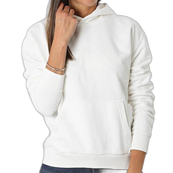 Damska bluza z kapturem Fila Bischkek. Białe bluzy Fila, l, bez wzorów, z bawełny, bez ramiączek, z kapturem. Za 292.00 zł.