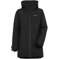 Parka dla kobiet Didriksons Helle. Czarne płaszcze Didriksons, na jesień, m, bez wzorów, bez kaptura. W wyprzedaży za 873.00 zł.
