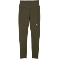 Rajstopy Puma W Cloudspun Tight Hw Fl. Zielone rajstopy Puma, bez wzorów, z materiału. Za 290.00 zł.