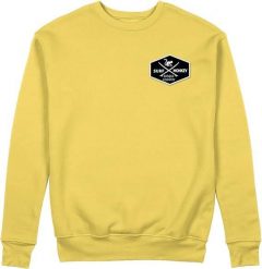 Bluza z naszywką – okrągły dekolt / dla dorosłych (żółta). Żółte bluzy z kapturem SURF MONKEY, m, z aplikacjami, z bawełny, bez kaptura. Za 269.95 zł.