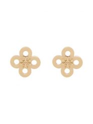 Tory Burch Kolczyki Forget Me Not Clover Stud 184409 Złoty. Żółte kolczyki Tory Burch, złote. Za 544.99 zł.