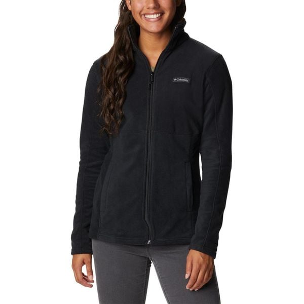 Bluza turystyczna damskie Basin Trail III Full Zip. Czarne bluzy Columbia, l, bez wzorów, bez kaptura, trekkingowe. Za 259.00 zł.