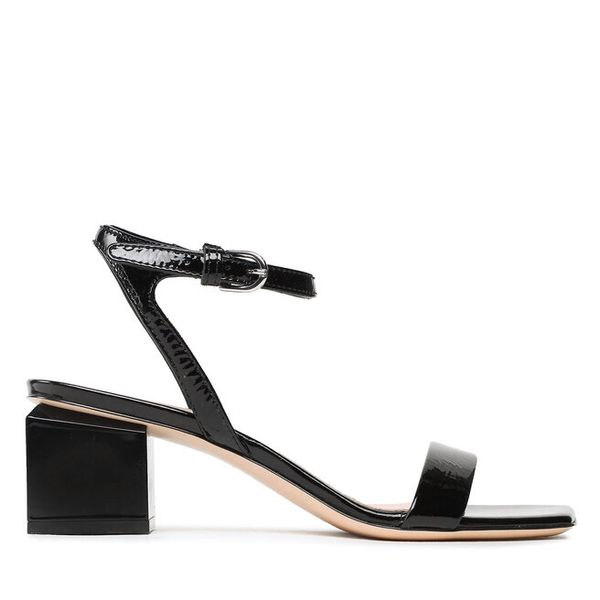 Sandały AGL. Czarne sandały AGL, bez wzorów, bez obcasa, na słupku, bez zapięcia. Za 939.99 zł.