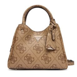 Torebka Guess. Brązowe torebki klasyczne Guess, z aplikacjami, bez dodatków. Za 699.99 zł.