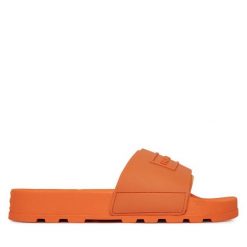 Klapki Hunter. Brązowe klapki Hunter, bez wzorów, bez obcasa, bez zapięcia. Za 98.99 zł.
