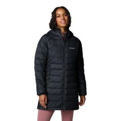 Kurtka Kobieta Columbia Isolée Powder Lite II czarny. Czarne kurtki Columbia, xs, bez wzorów, z materiału, z kapturem. Za 692.71 zł.