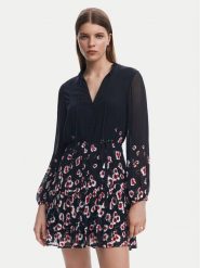 Desigual Sukienka koszulowa 25SWVW31 Czarny Regular Fit. Czarne sukienki Desigual, m, bez wzorów, z wiskozy, bez kołnierzyka, bez ramiączek, koszulowe. Za 239.99 zł.