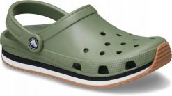 Crocs Damskie Lekkie Buty Chodaki Sportowe Crocband Runner Clog 41-42. Brązowe buty treningowe Crocs, bez wzorów, z materiału, bez zapięcia, trekkingowe. Za 289.99 zł.