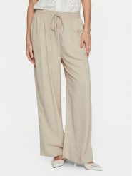 Vila Spodnie materiałowe Pricil 14079560 Beżowy Loose Fit. Brązowe spodnie materiałowe Vila, bez wzorów, z materiału. Za 89.99 zł.