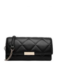 Nine West Torebka CEO-MONTANA-LDA7800A Czarny. Czarne kopertówki Nine West, bez wzorów, z materiału, wizytowe, bez dodatków. Za 179.99 zł.