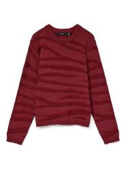 ONLY Sweter w kolorze bordowym rozmiar: XS. Czerwone swetry ONLY, xs, bez wzorów, bez ramiączek. Za 79.21 zł.