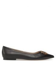TWINSET Baleriny 241TCP128 Czarny. Czarne baleriny Twinset, bez wzorów, ze skóry, bez obcasa, bez zapięcia. Za 899.99 zł.