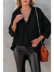 Milan Kiss Bluzka w kolorze czarnym rozmiar: XL. Czarne bluzki Milan Kiss, xl, bez wzorów, bez kołnierzyka, bez ramiączek. Za 144.24 zł.