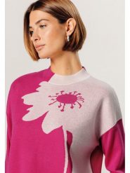 Rodier Wełniany sweter w kolorze różowym rozmiar: L. Różowe swetry Rodier, l, bez wzorów, z wełny, klasyczne, bez ramiączek. Za 313.27 zł.