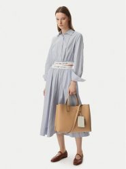 Tommy Hilfiger Torebka Th Icon Satchel AW0AW18723 Khaki. Brązowe torebki klasyczne Tommy Hilfiger, bez wzorów, ze skóry, bez dodatków. Za 699.99 zł.